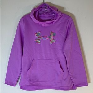 NWOT. Under Armour YXL Vibrant Purple Hoodie.